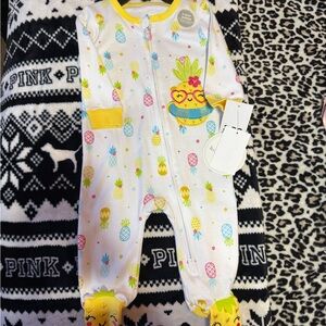 Koala Kids White and Yellow Pineapple One Piece